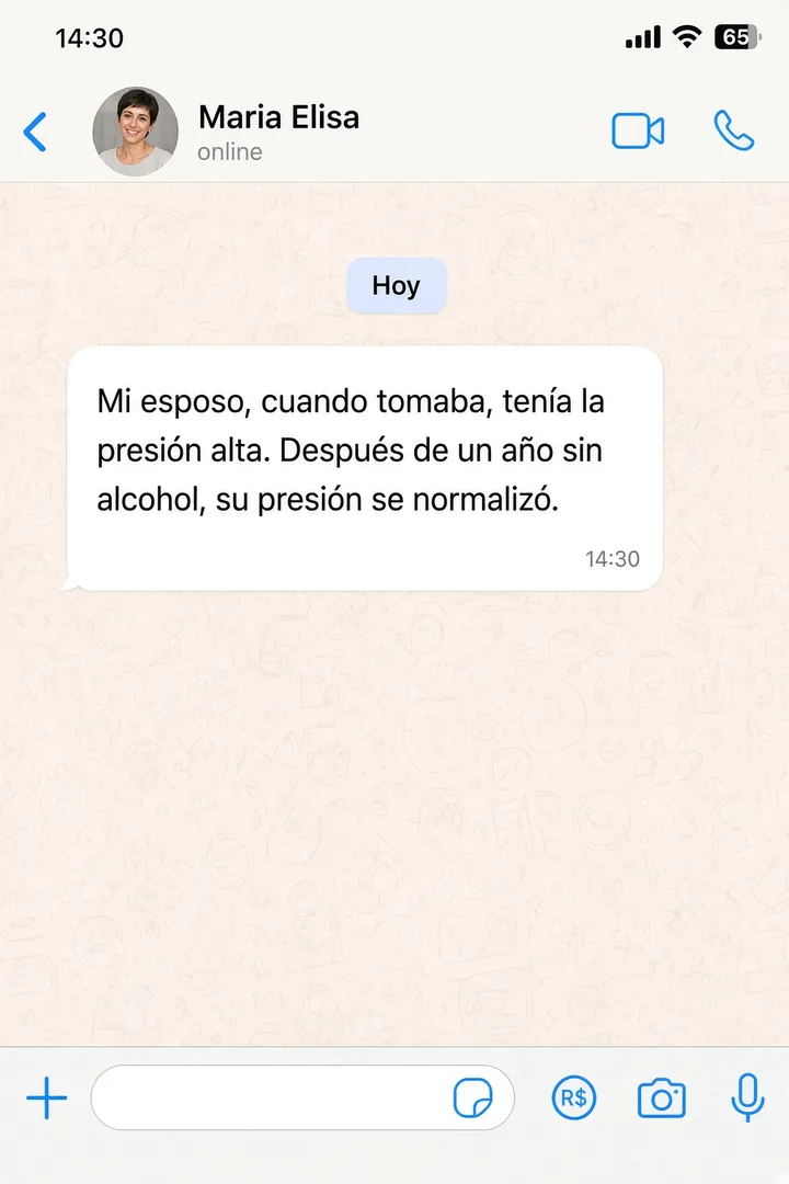 Conversa de Maria Elisa no WhatsApp
